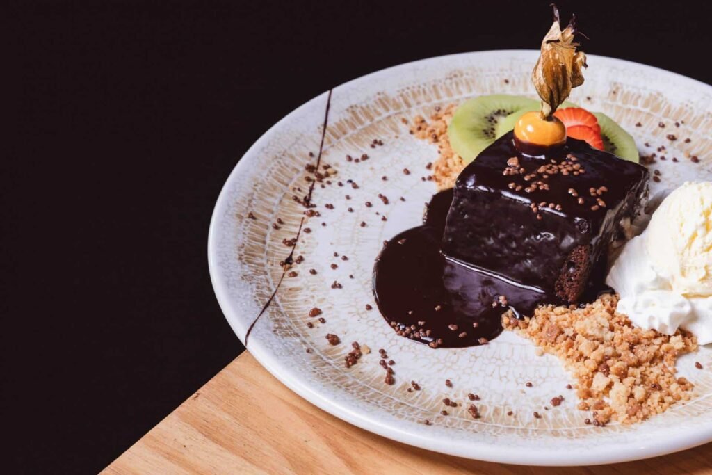 Postre de chocolate